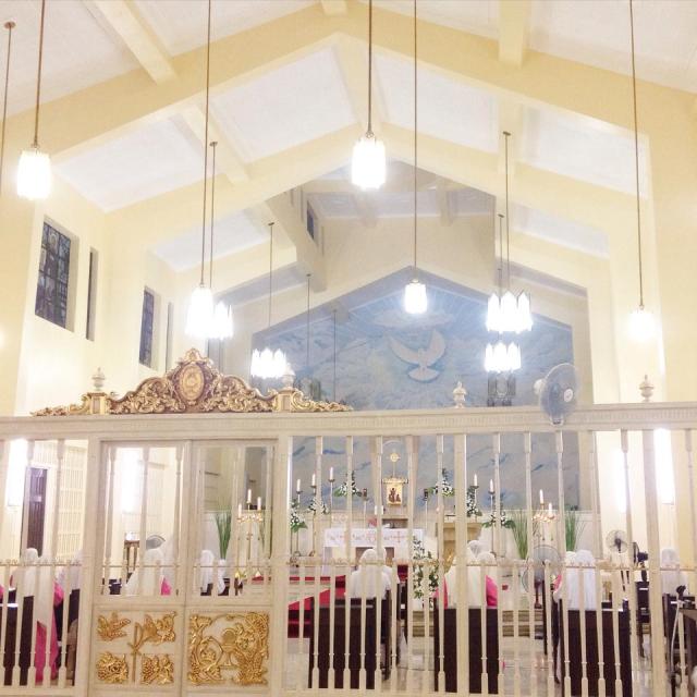 Here in New Manila, the Pink Sisters' convent offers peace, solace and solemnity to a community that is increasingly becoming crowded and noisy